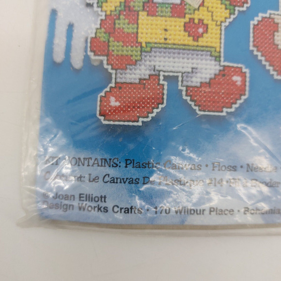 Design Works Plastic Canvas 6 Ornament Kit Opened Package 14 Ct Snowman Holiday - Picture 5 of 11